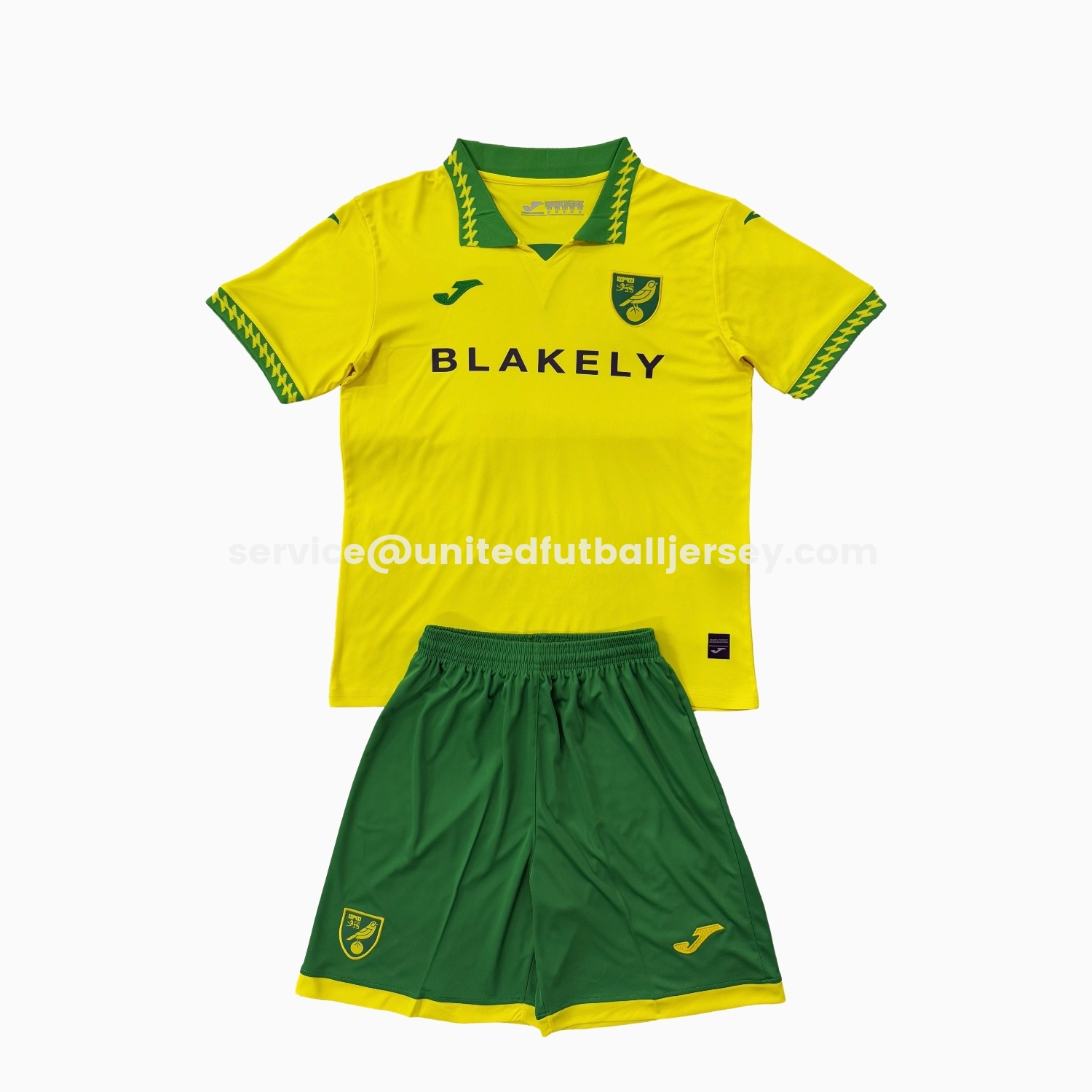 Norwich City 25-26 Home Men's Adult Jersey Set - Fans Version - ManixJersey