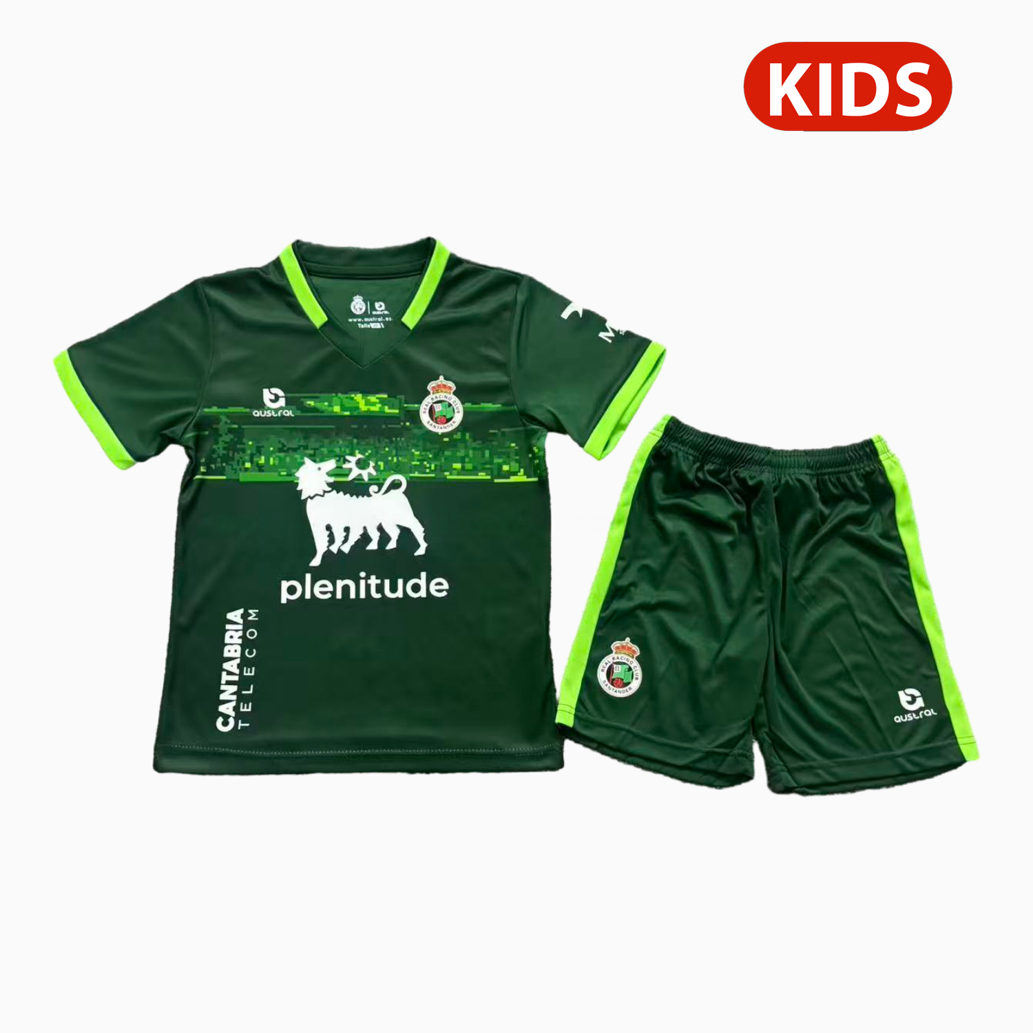 Racing de Santander 25-26 Away Green Kids Kit - ManixJersey