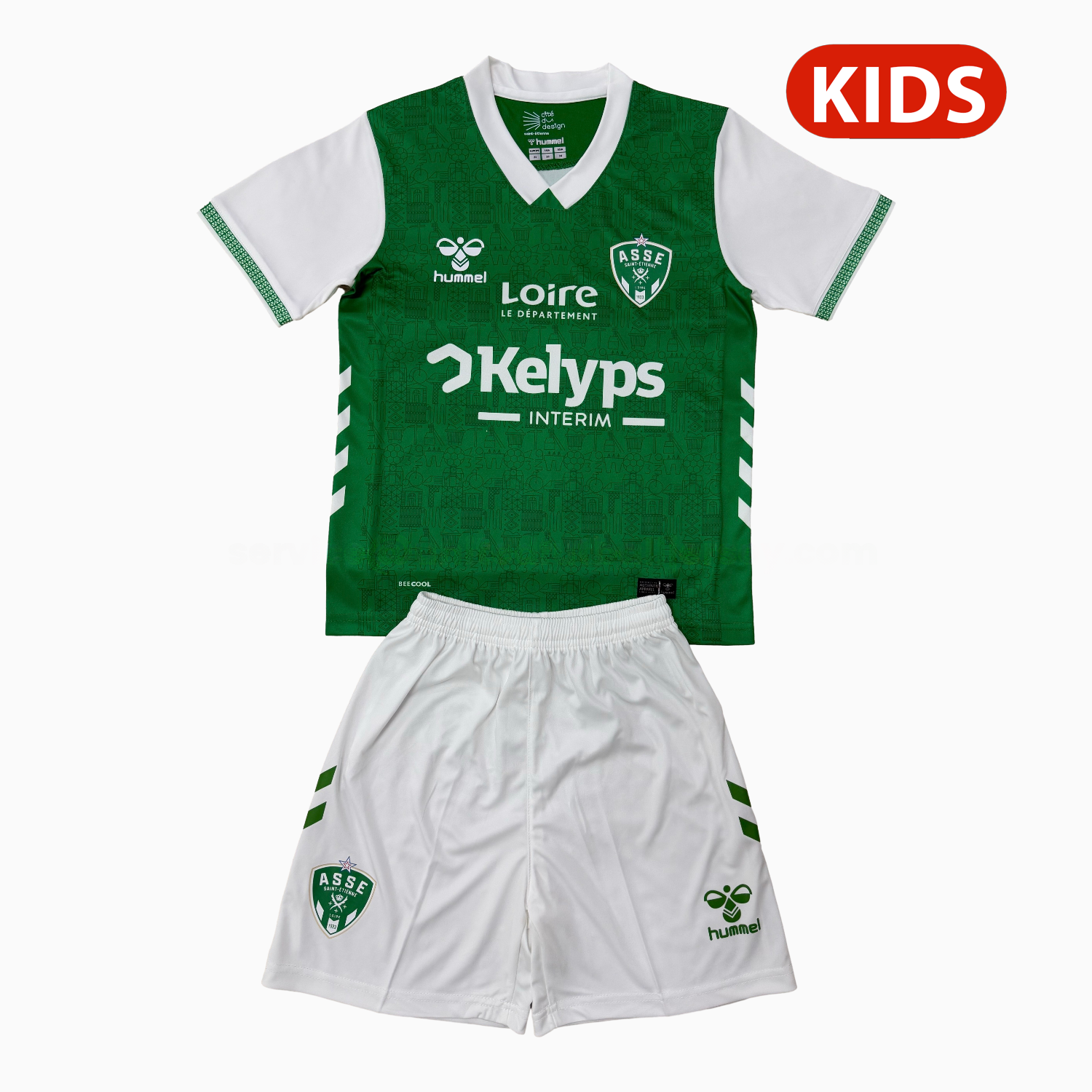 AS Saint-Etienne 25-26 Home Kids Kit - ManixJersey