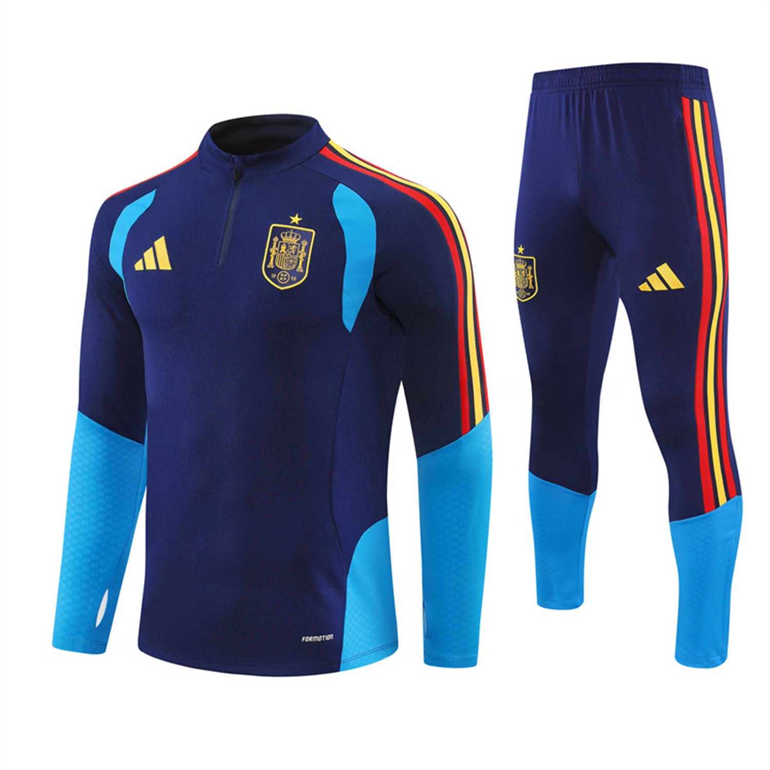 Spain 2026 Long Sleeve Training Set - Royal Blue Top & Pants - ManixJersey