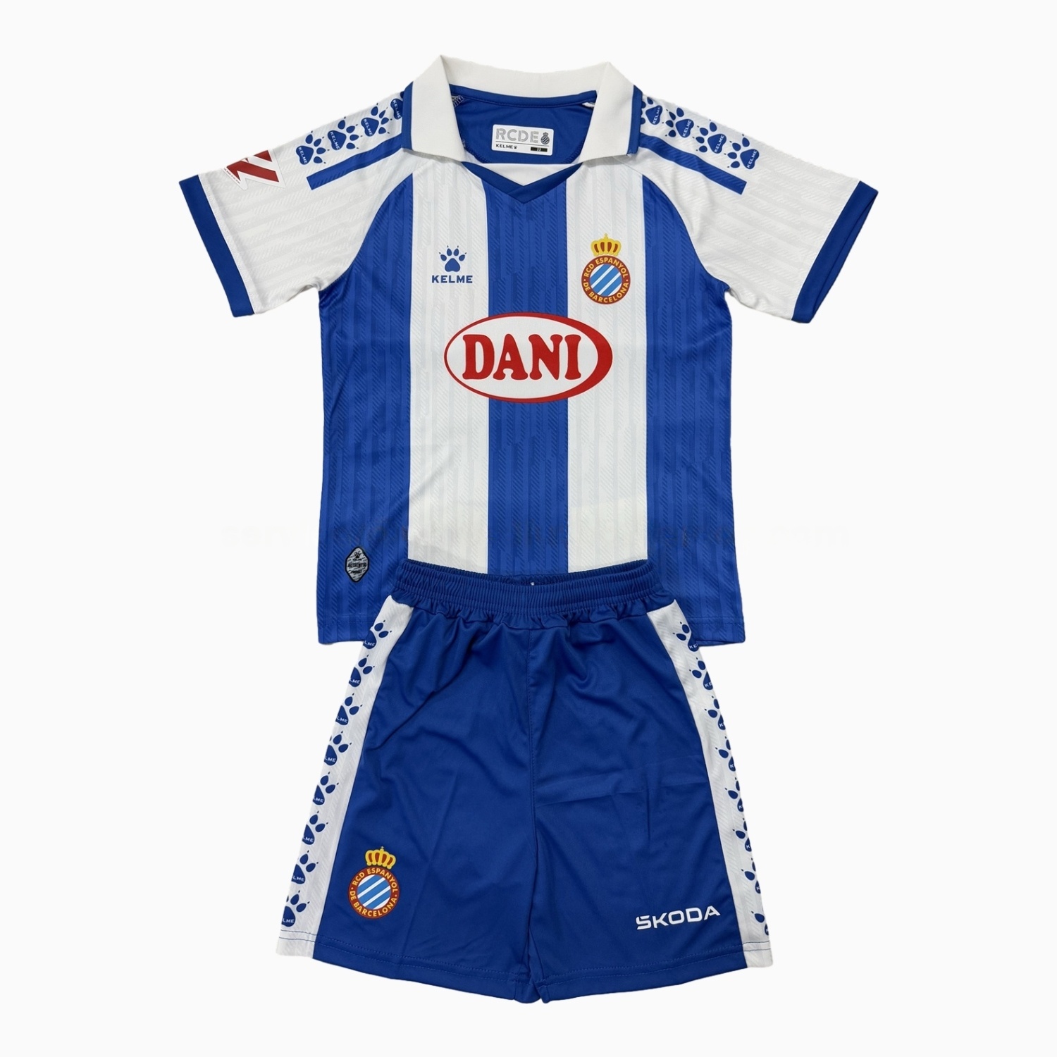 RCD Espanyol 25-26 Home Men's Adult Jersey Set - Fans Version - ManixJersey
