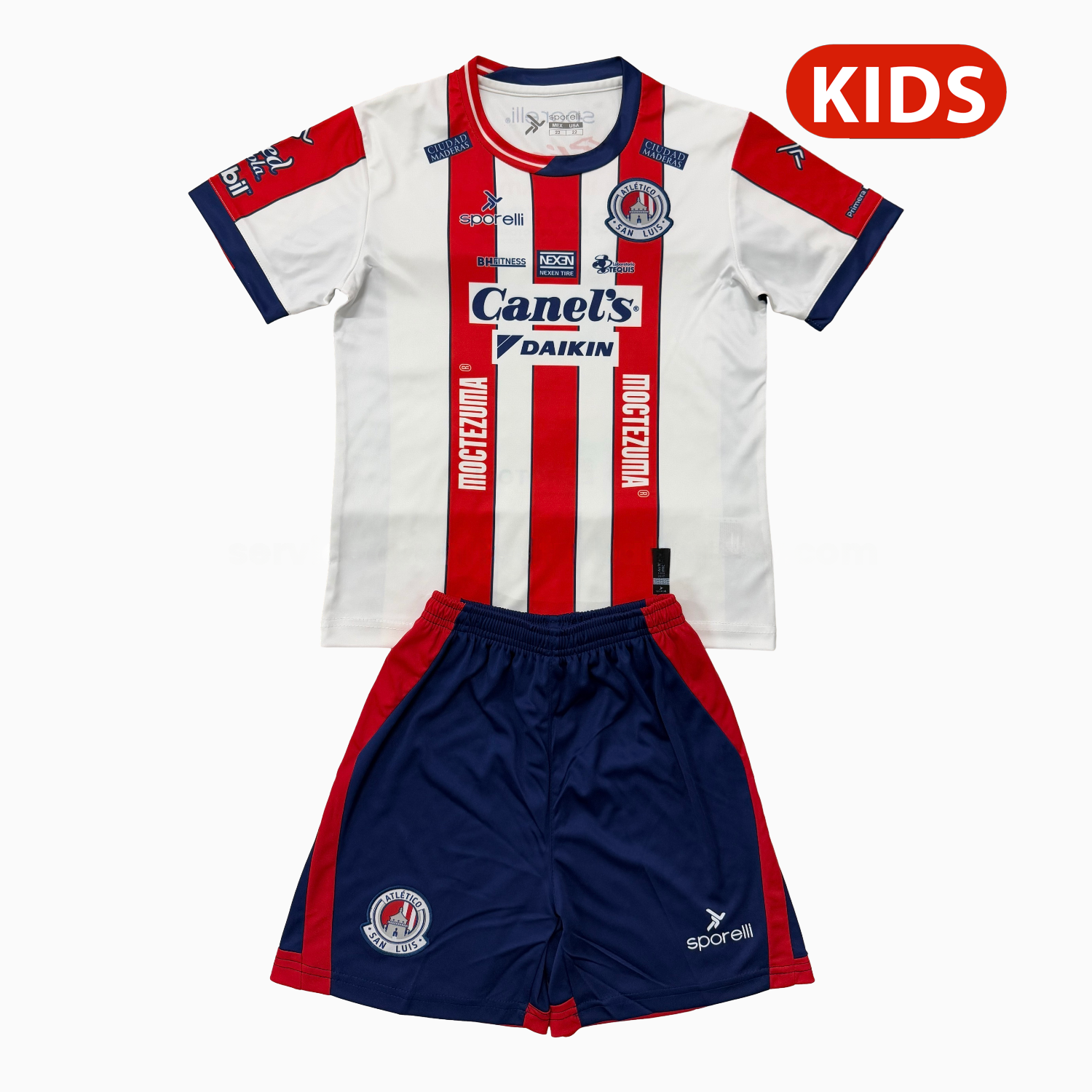 Atlético San Luis 25-26 Home Kids Kit - ManixJersey