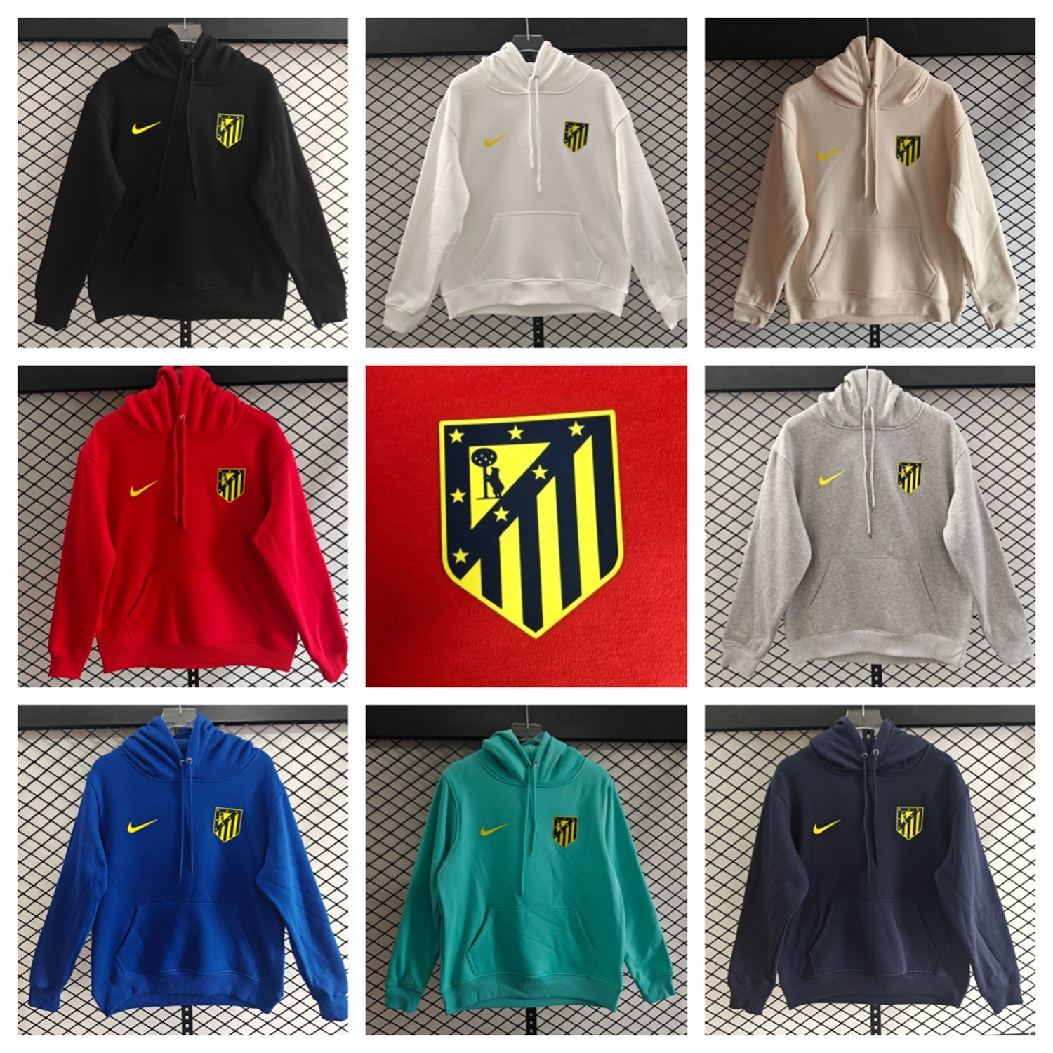 Atletico Madrid 25-26 Originals Terrace Icon Unisex Pullover Hoodie - ManixJersey