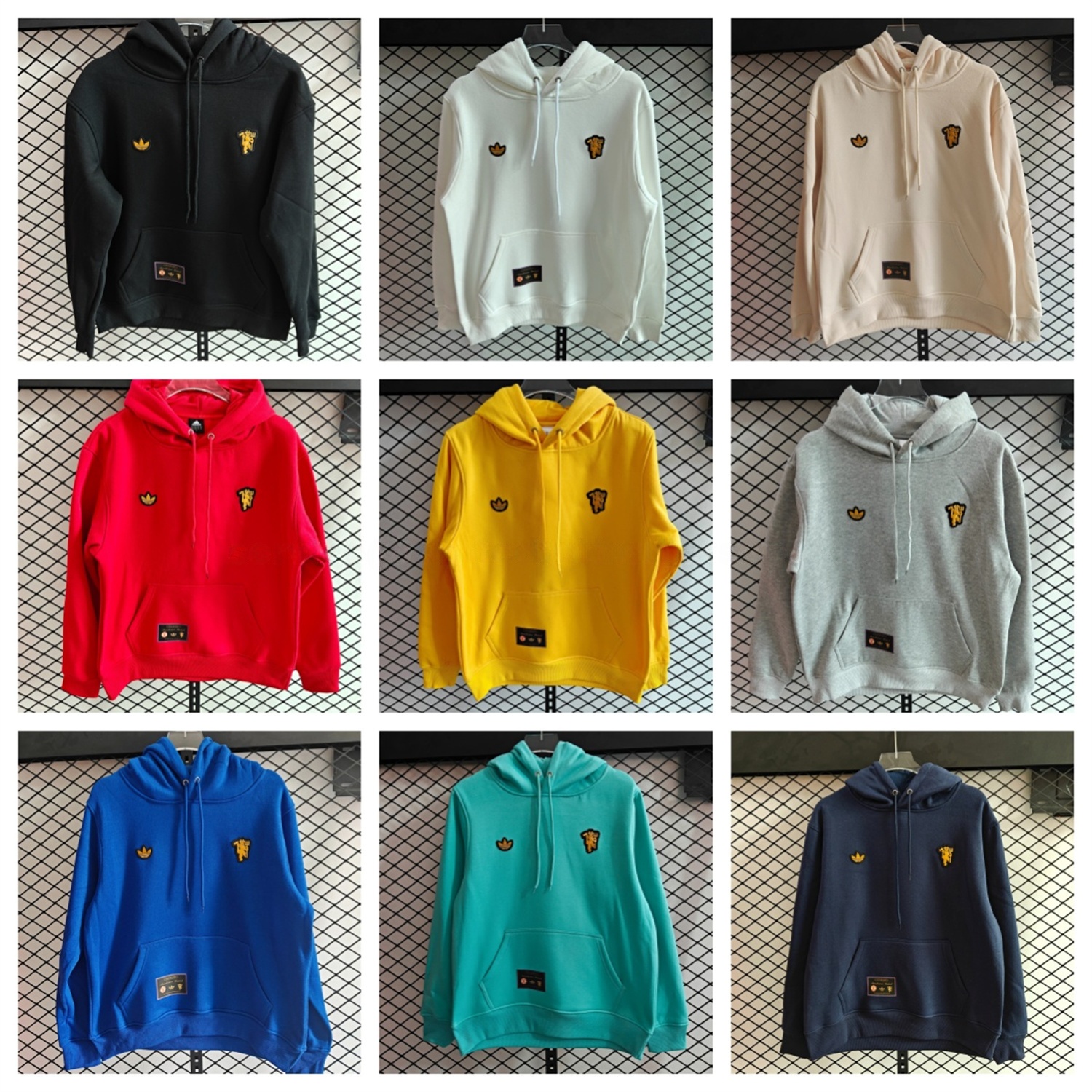 Manchester United 25-26 Originals Terrace Icon Unisex Pullover Hoodie with Yellow Logo - ManixJersey