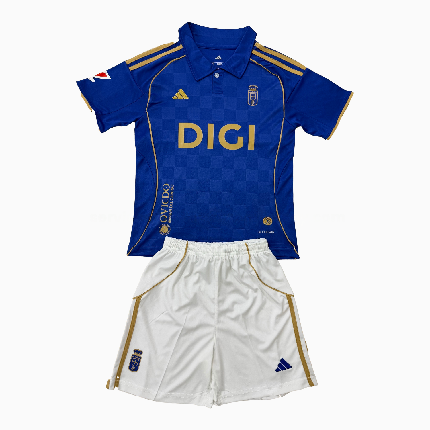 Real Oviedo 25-26 Home Men's Adult Jersey Set - Fans Version - ManixJersey