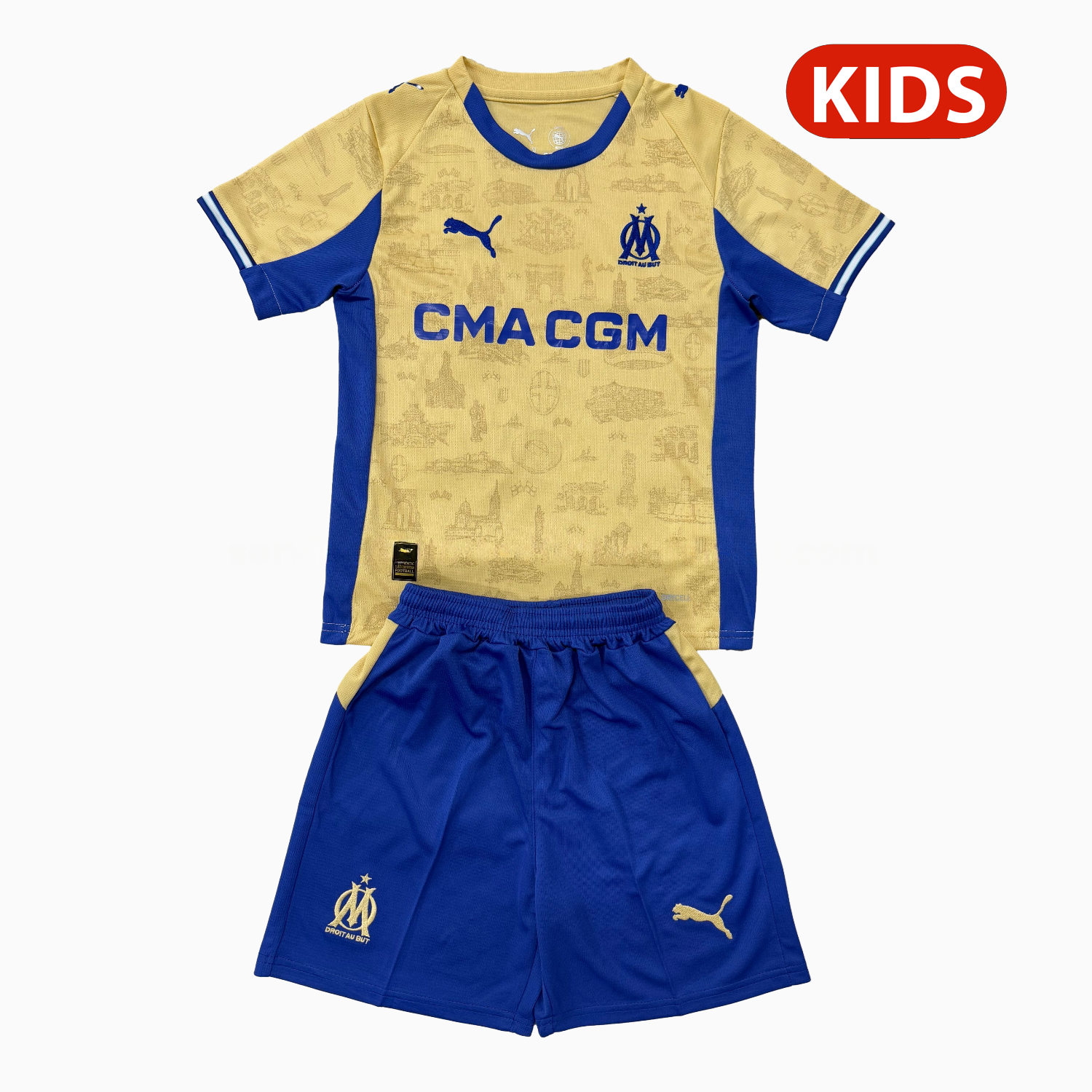 Marseille 25-26 Fourth Kids Kit - ManixJersey