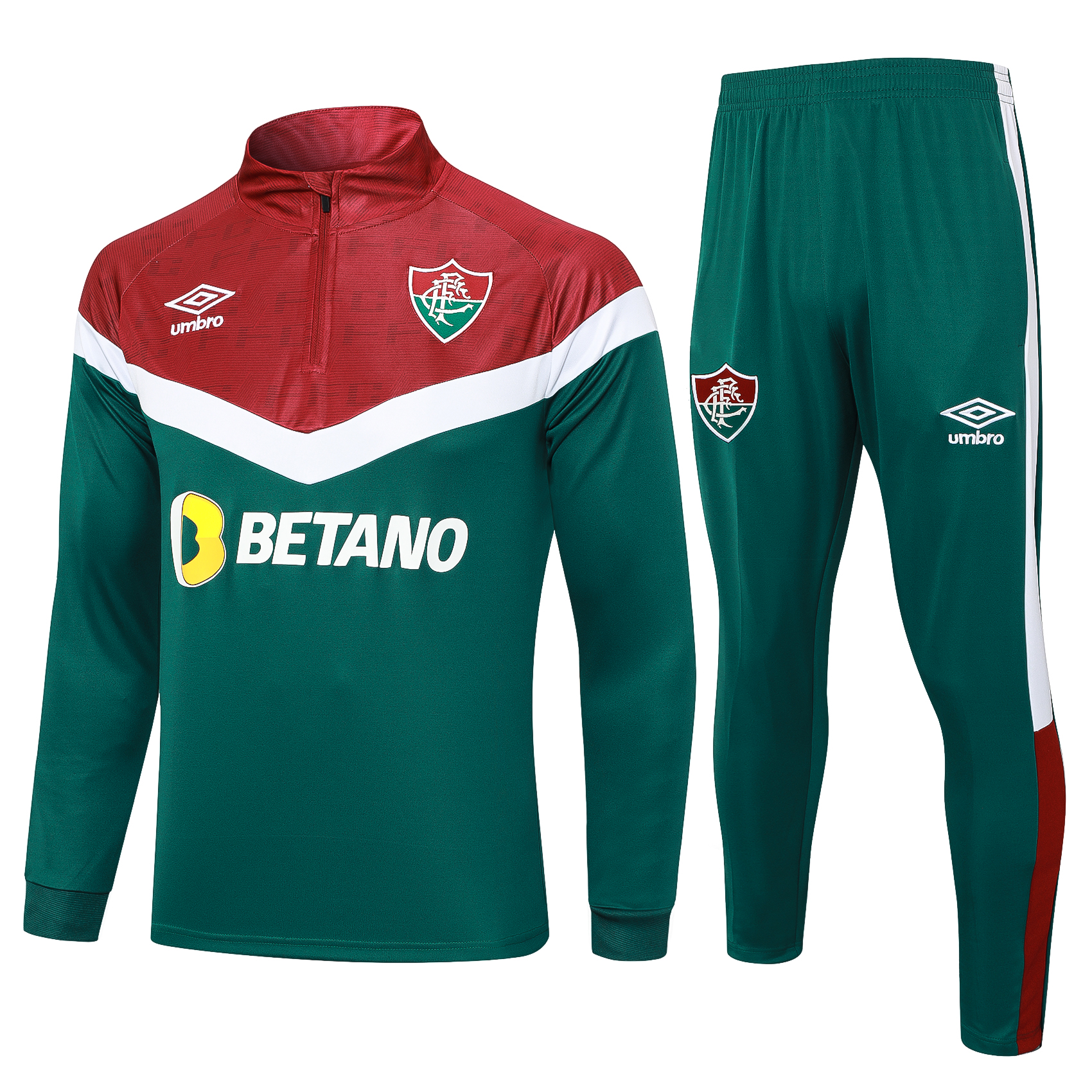 Fluminense 23-24 Long Sleeve Training Set -Green - ManixJersey