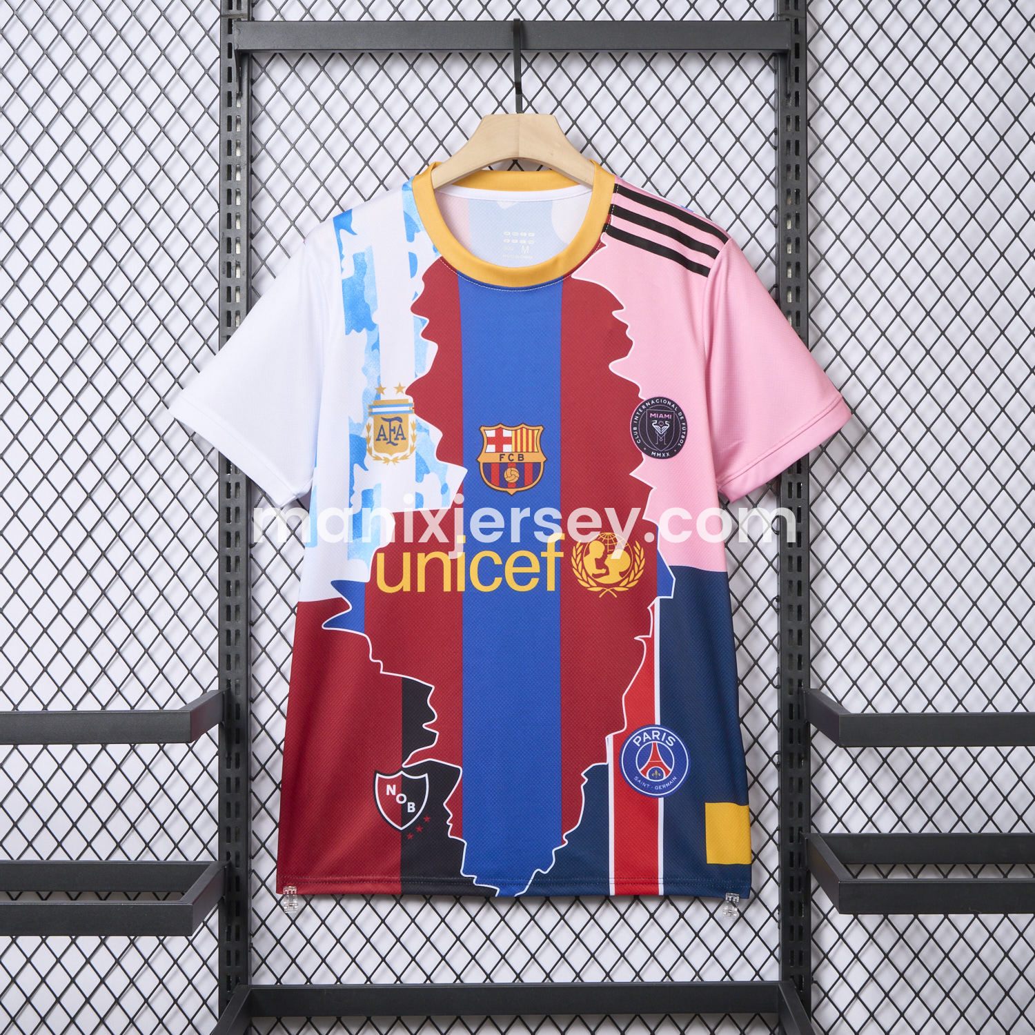 Messi Career Commemorative Jersey - Fans Version - Argentina B.A.R.S.A INT M.A.M Paris Saint-Germain PSG - ManixJersey