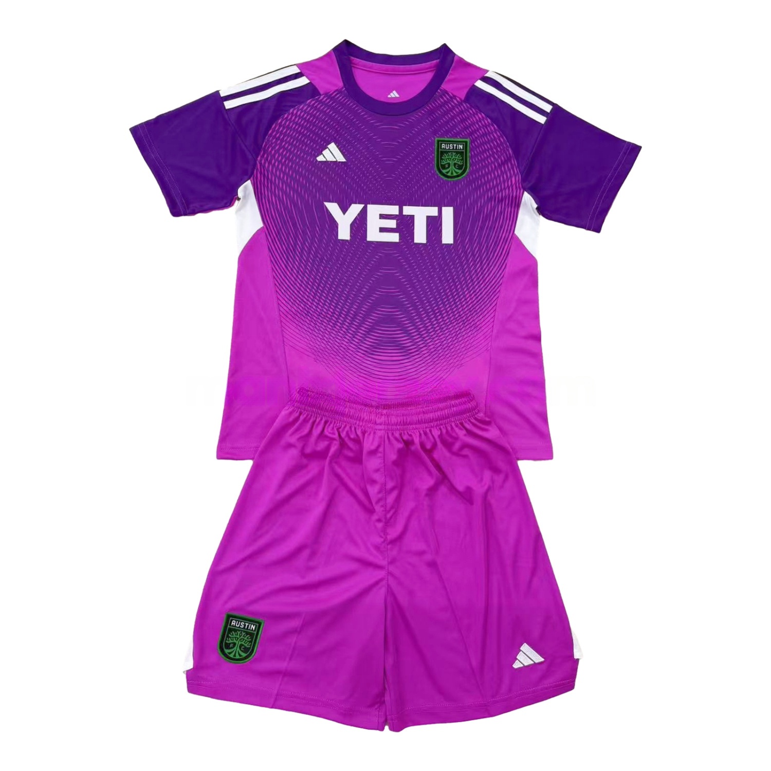 Austin 25-26 Purple Goalkeeper Kids Kit - ManixJersey